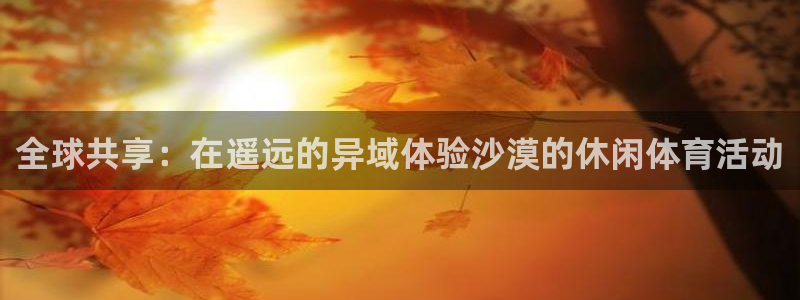 全球共享：在遥远的异域体验沙漠的休闲体育活动